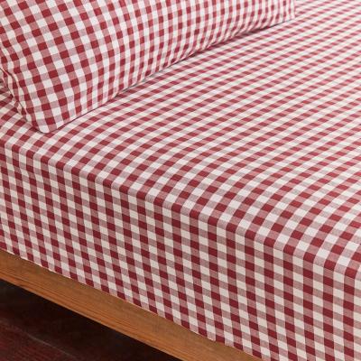 Dunelm Portloe Gingham Woven Cotton Fitted Sheet