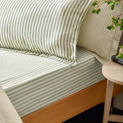 Dunelm Yard Hebden Fitted Sheet Green