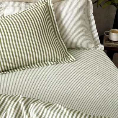 Dunelm Hebden Narrow Stripe Cotton Fitted Sheet