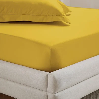 Dunelm Dorma Crisp & Fresh 400 Thread Count Egyptian Cotton Percale Fitted Sheet