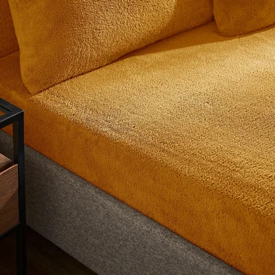 Dunelm Teddy Bear Fitted Sheet Teddy Ochre