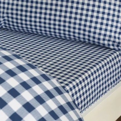 Dunelm Catherine Lansfield Bamford Gingham Check Polycotton Fitted Sheet