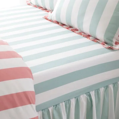 Dunelm Emmy Stripe 100% Cotton Fitted Sheet