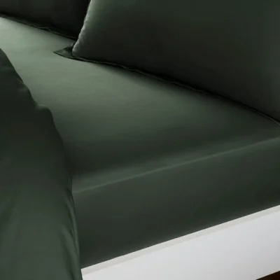 Dunelm Hotel Cotton Sateen 400 Thread Count Grip Fitted Sheet