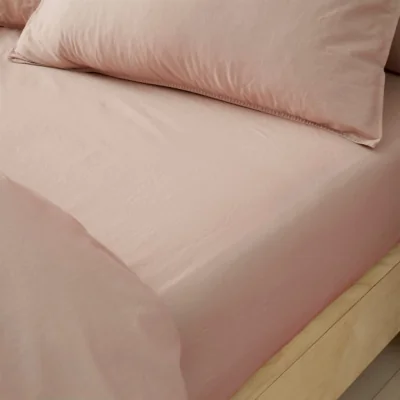Dunelm Soft Washed Cotton Fitted Sheet