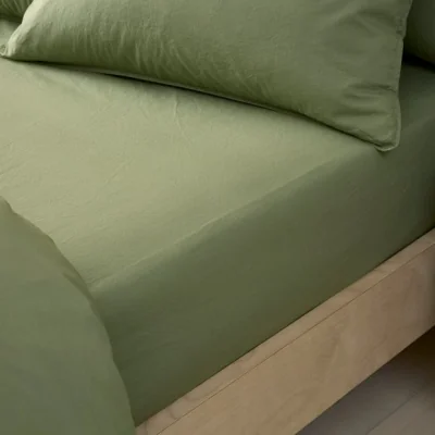 Dunelm Soft Washed Cotton 180 Thread Count Fitted Sheet