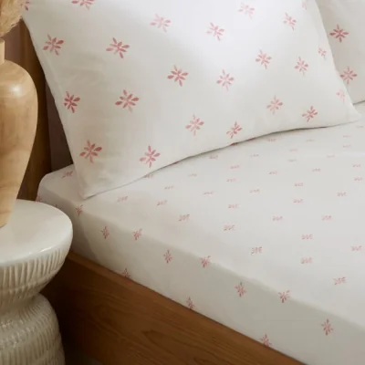 Dunelm Zarah Motif 100% Cotton Fitted Sheet