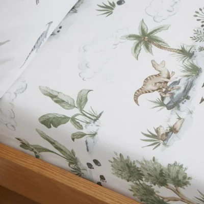 Dunelm Set of 2 Roar and Explore 100% Cotton Fitted Sheets