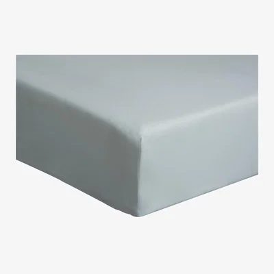Habitat Habitat Cotton Rich Plain Duck Egg Fitted Sheet - Single