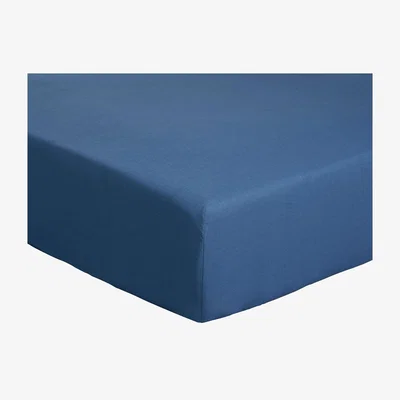 Habitat Habitat Easycare Plain Blue Fitted Sheet - Single