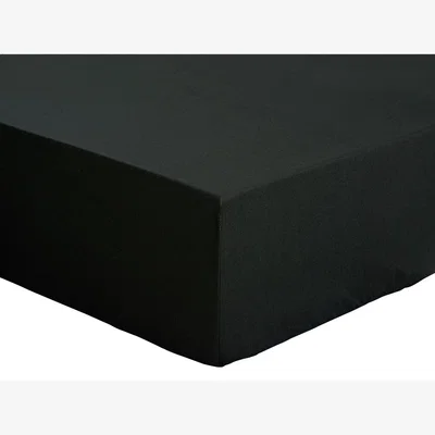 Habitat Habitat Plain Black Fitted Sheet - Double
