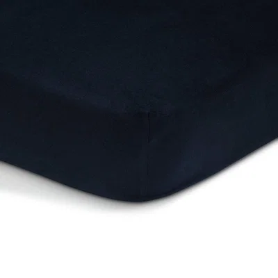 Habitat Habitat Brushed Cotton Navy Fitted Sheet - Single