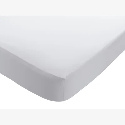 Habitat Habitat Stonewashed Plain White Flat Sheet - Superking