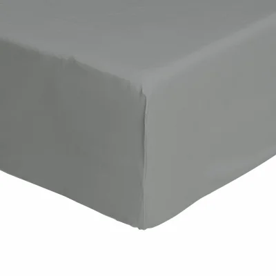 Habitat Habitat Cool Cotton Lyocell Dove Grey Fitted Sheet-Superking