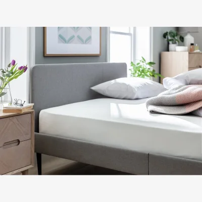 Habitat Habitat Cool Cotton Lyocell White Fitted Sheet - Superking