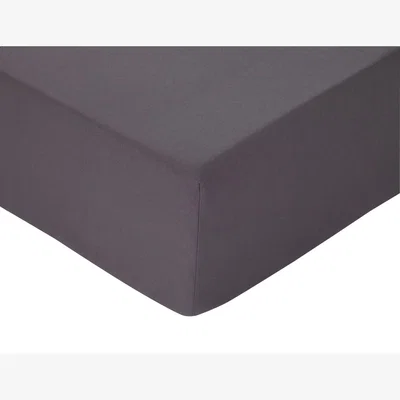 Habitat Habitat Brushed Cotton Plain Charcoal Fitted Sheet-Double
