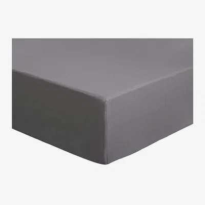 Habitat Habitat Plain Grey Fitted Sheet - Small Double