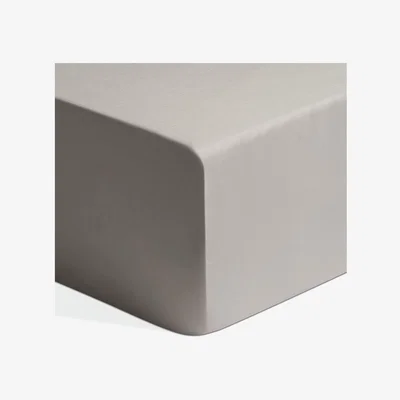Habitat Habitat Egyptian Cotton 400TC Plain Grey Fitted Sheet-Double