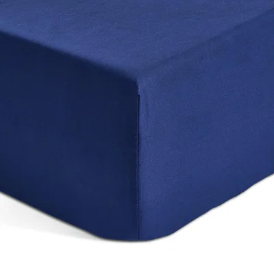 Habitat Habitat Cotton Rich 180 TC Navy Fitted Sheet - Small Double