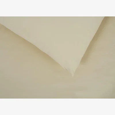 Heal's Heal's Organic Cotton Sateen Sandstone Fitted Sheet Super King