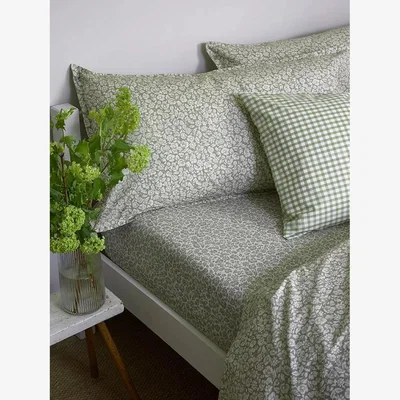 John Lewis Piglet in Bed Meadow Floral Cotton Flat Sheet