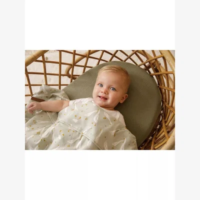 John Lewis Little Dutch Little Goose Fitted Sheet, Green