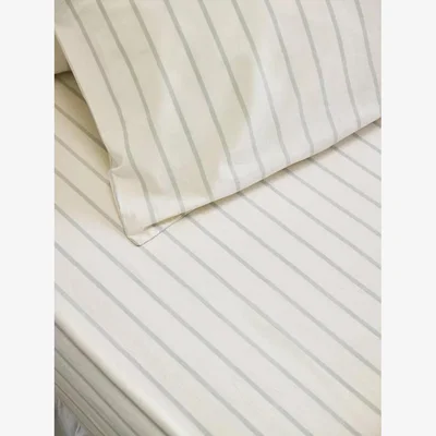 John Lewis Piglet in Bed Slumber Stripe Cotton Fitted Sheet