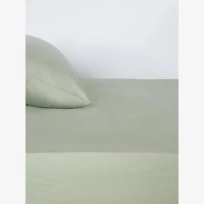 John Lewis John Lewis ANYDAY Comfy & Relaxed Washed Cotton Deep Fitted Sheet