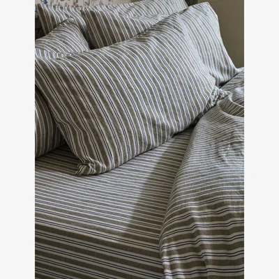 John Lewis Piglet in Bed Sommerley Stripe Linen Blend Fitted Sheet