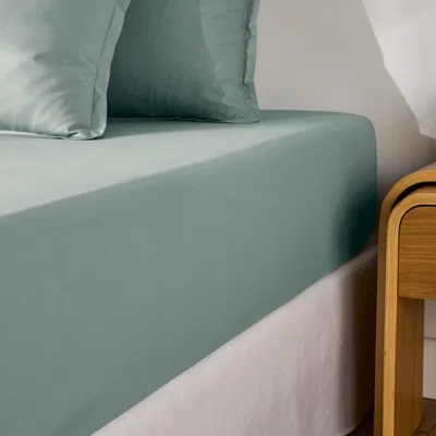 La Redoute Scenario Cotton Percale 200 Thread Count Fitted Sheet, 35cm Flap