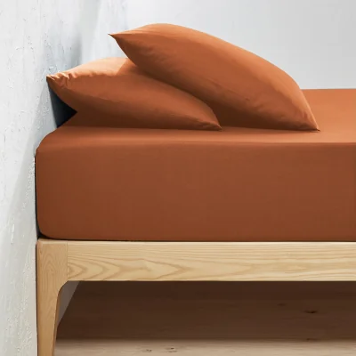 La Redoute Cotton Fitted Sheet, Flap Height 25cm