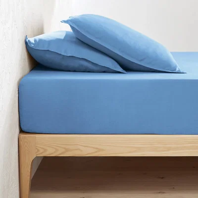 La Redoute Linot 35cm High Washed Linen Fitted Sheet