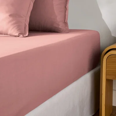 La Redoute Scenario Cotton Percale 200 Thread Count Fitted Sheet, 35cm Flap