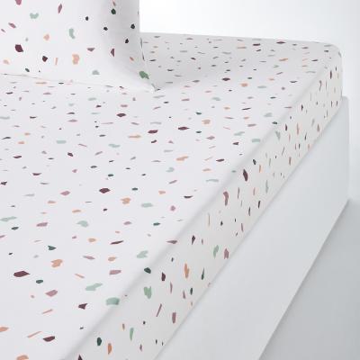 La Redoute Granito Graphic Terrazzo Cotton Fitted Sheet