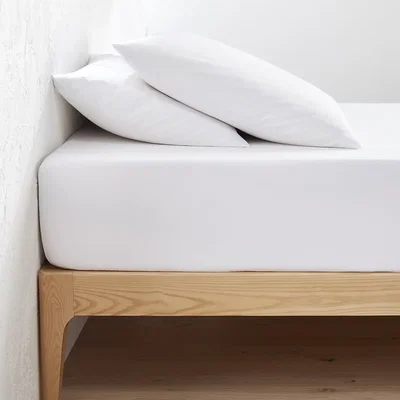 La Redoute Scenario 30cm High Plain Organic Cotton Fitted Sheet