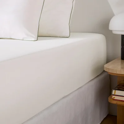 La Redoute Lona Lyocell/Cotton Fitted Sheet with 30cm Flap