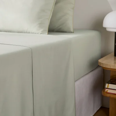 La Redoute Lona Lycoell/Cotton Percale Flat Sheet