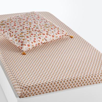 La Redoute Bertille Floral 100% Cotton Fitted Sheet