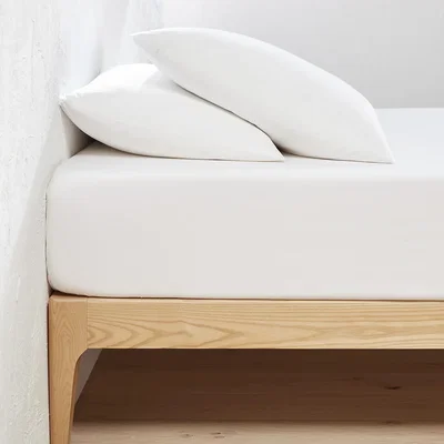 La Redoute Cotton Fitted Sheet, Flap Height 25cm