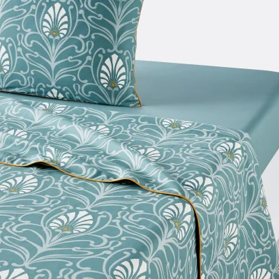La Redoute Poetic Cottage Cotton Percale Flat Sheet