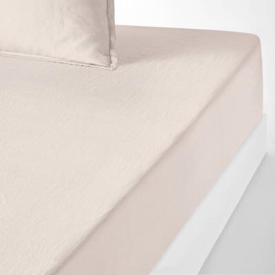 La Redoute Linot 35cm High 100% Washed Linen Fitted Sheet