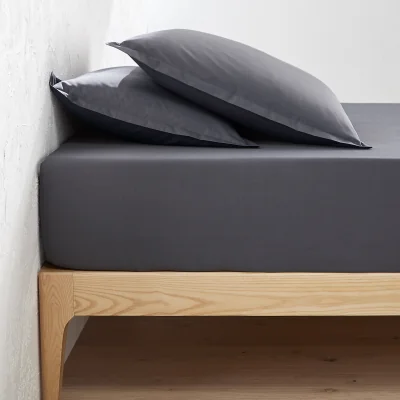 La Redoute Scenario 30cm High 100% Cotton Percale Fitted Sheet
