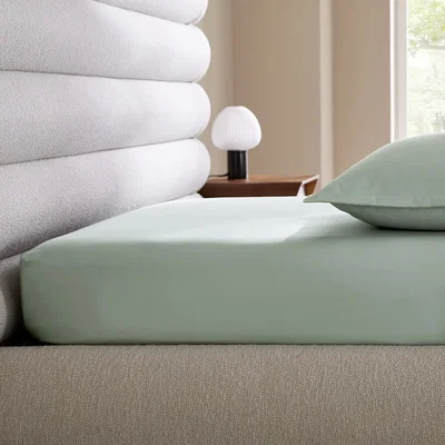 La Redoute Galor Cotton Sateen Fitted Sheet with 30cm Flap
