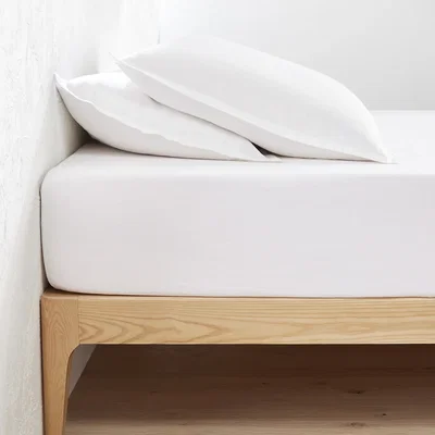 La Redoute Linot 100% Washed Linen Fitted Sheet For Deep Mattresses (30cm)