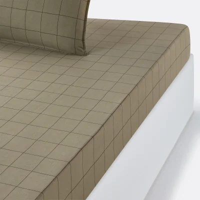 La Redoute Monille 25cm High Washed Cotton Fitted Sheet