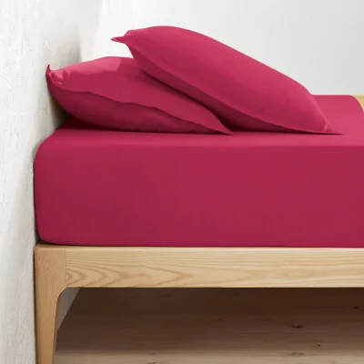 La Redoute Linot 100% Washed Linen Fitted Sheet For Deep Mattresses (30cm)