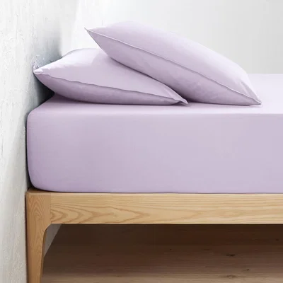 La Redoute Scenario 30cm Plain Washed Cotton Fitted Sheet