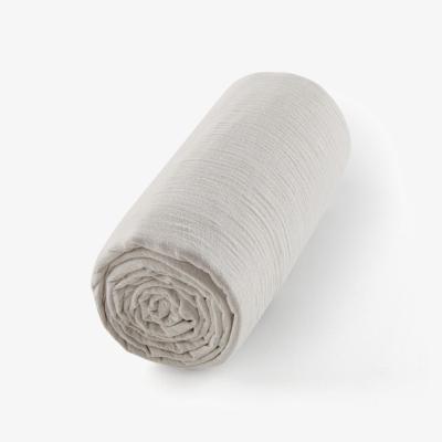 La Redoute Tamia Double Layer 100% Organic Cotton Muslin 350 Thread Count Fitted Sheet