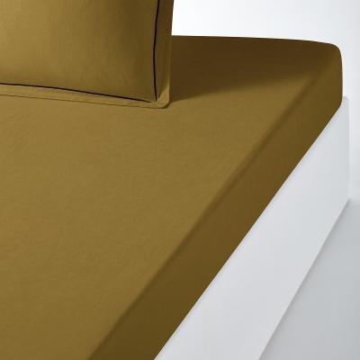 La Redoute Metis Bourdon Cotton and Washed Linen Fitted Sheet