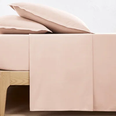 La Redoute Scenario Plain Cotton Percale Flat Sheet